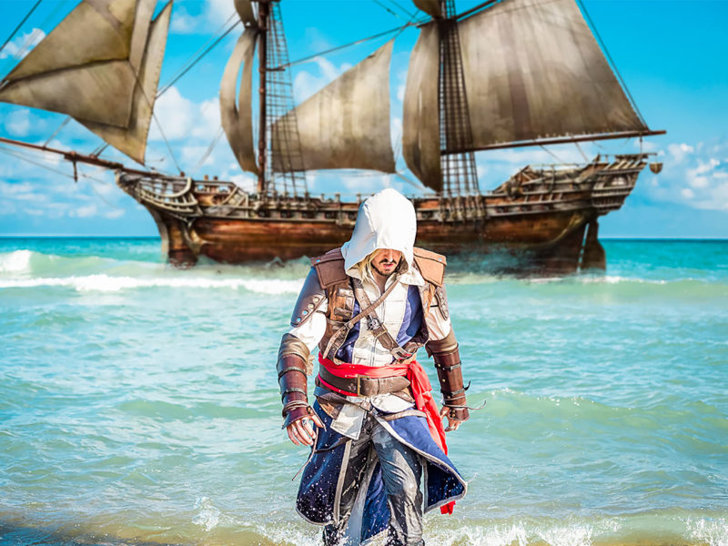 Edward Kenway cosplay photoshoot by Libertas Video from Assassin's Creed 4: Black Flag.