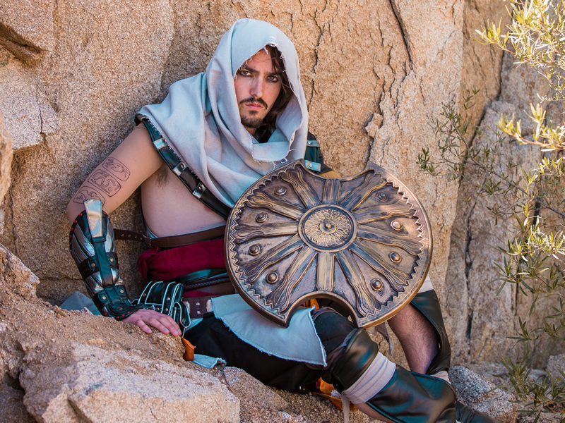 Arizona cosplay photoshoot of Bayek of Siwa from Assassin's Creed Origins by Libertas Video.